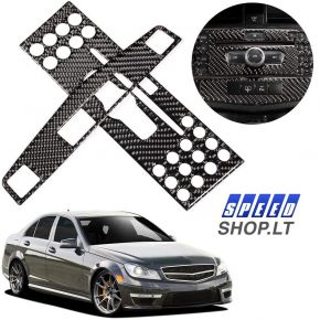 Mercedes-Benz C klasė W204 Carbon centrinė apdaila 